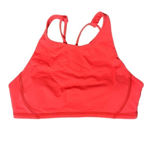 Lululemon Energy Orange Sport Bra Razorback Running Support Bra - Picture 4 of 7
